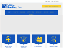 Tablet Screenshot of callforplumbing.com